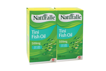 NATURALLE TINI FISH OIL 500MG 150's + 150's